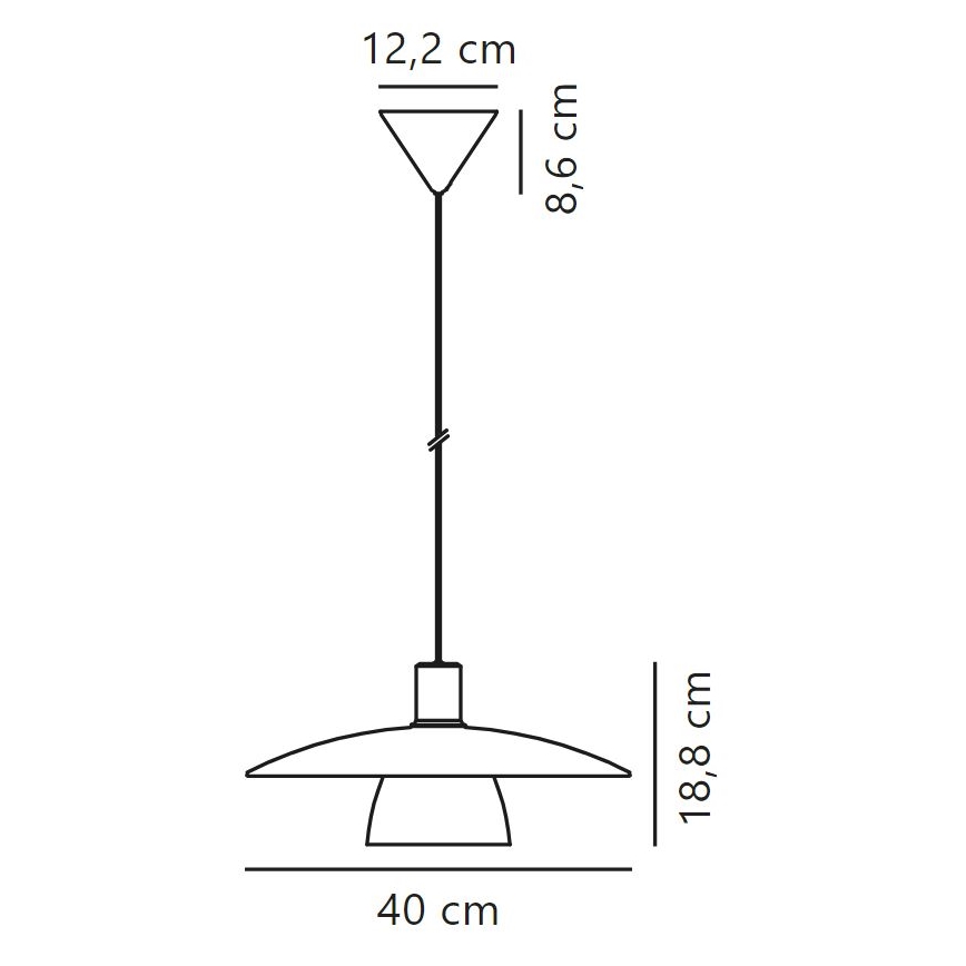 Nordlux - Lestenec na vrvici VERONA 1xE27/40W/230V
