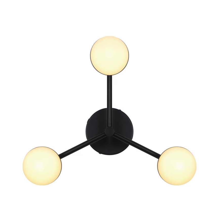 Nordlux - Nadgradni lestenec CONTINA 3xG9/5W/230V črna