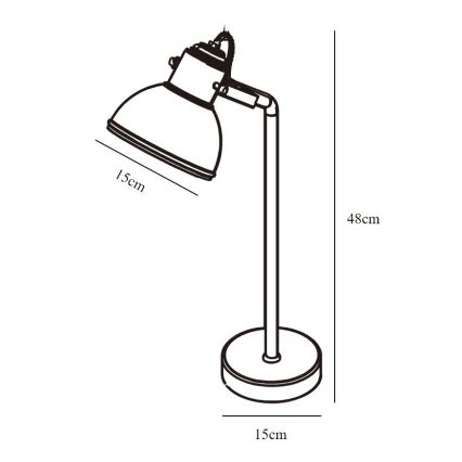 Nordlux - Namizna svetilka ASLAK 1xE27/15W/230V