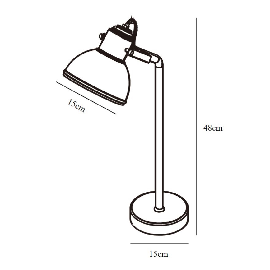 Nordlux - Namizna svetilka ASLAK 1xE27/15W/230V