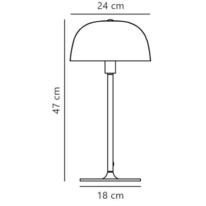 Nordlux - Namizna svetilka CERA 1xE14/40W/230V zlata