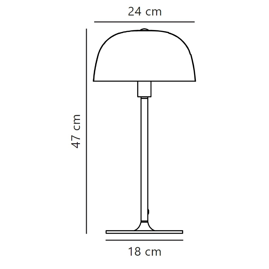 Nordlux - Namizna svetilka CERA 1xE14/40W/230V zlata