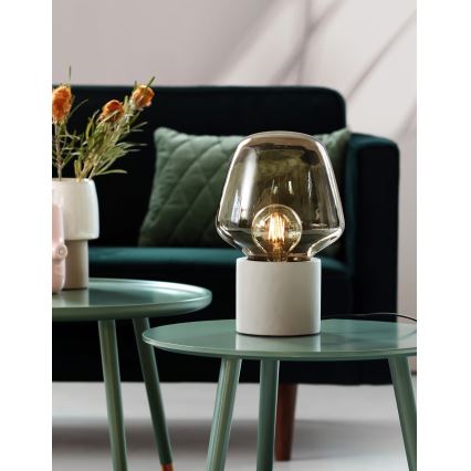 Nordlux - Namizna svetilka CHRISTINA 1xE27/25W/230V beton/črna