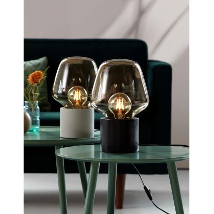 Nordlux - Namizna svetilka CHRISTINA 1xE27/25W/230V beton/črna