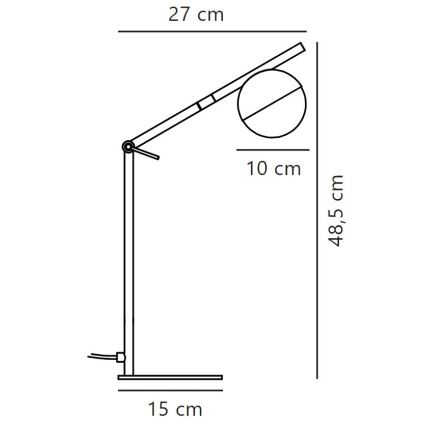 Nordlux - Namizna svetilka CONTINA 1xG9/5W/230V črna
