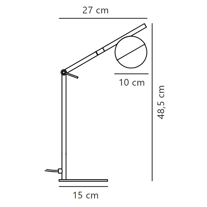 Nordlux - Namizna svetilka CONTINA 1xG9/5W/230V črna