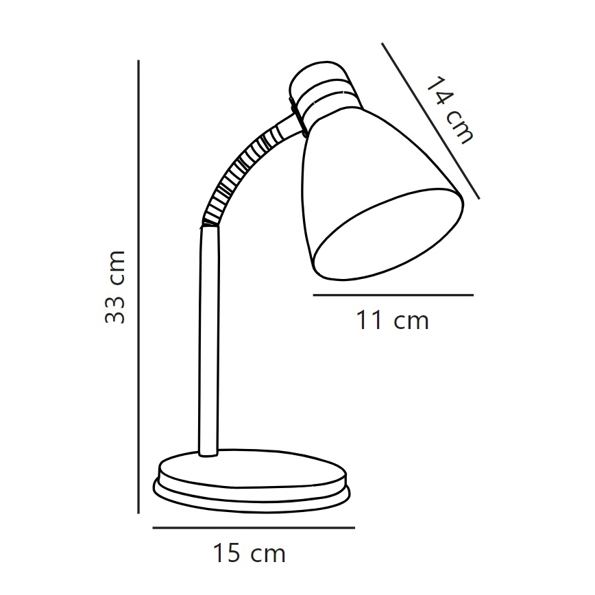 Nordlux - Namizna svetilka CYCLONE 1xE14/15W/230V bela