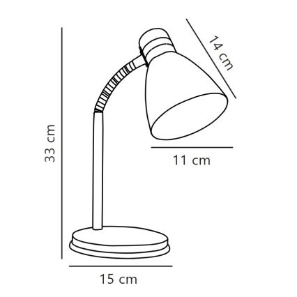 Nordlux - Namizna svetilka CYCLONE 1xE14/15W/230V črna