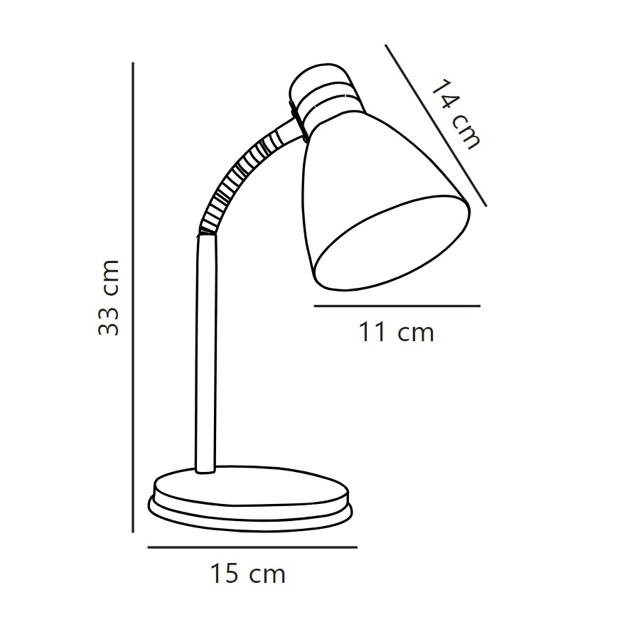 Nordlux - Namizna svetilka CYCLONE 1xE14/15W/230V črna
