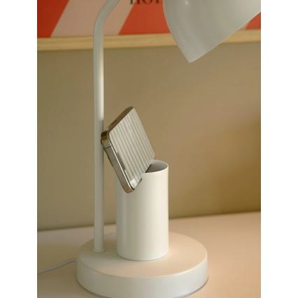 Nordlux - Namizna svetilka DEVONE 1xE27/15W/230V bela