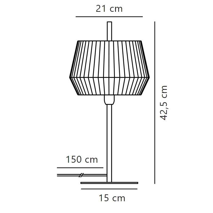 Nordlux - Namizna svetilka DICTE 1xE14/40W/230V bež/črna