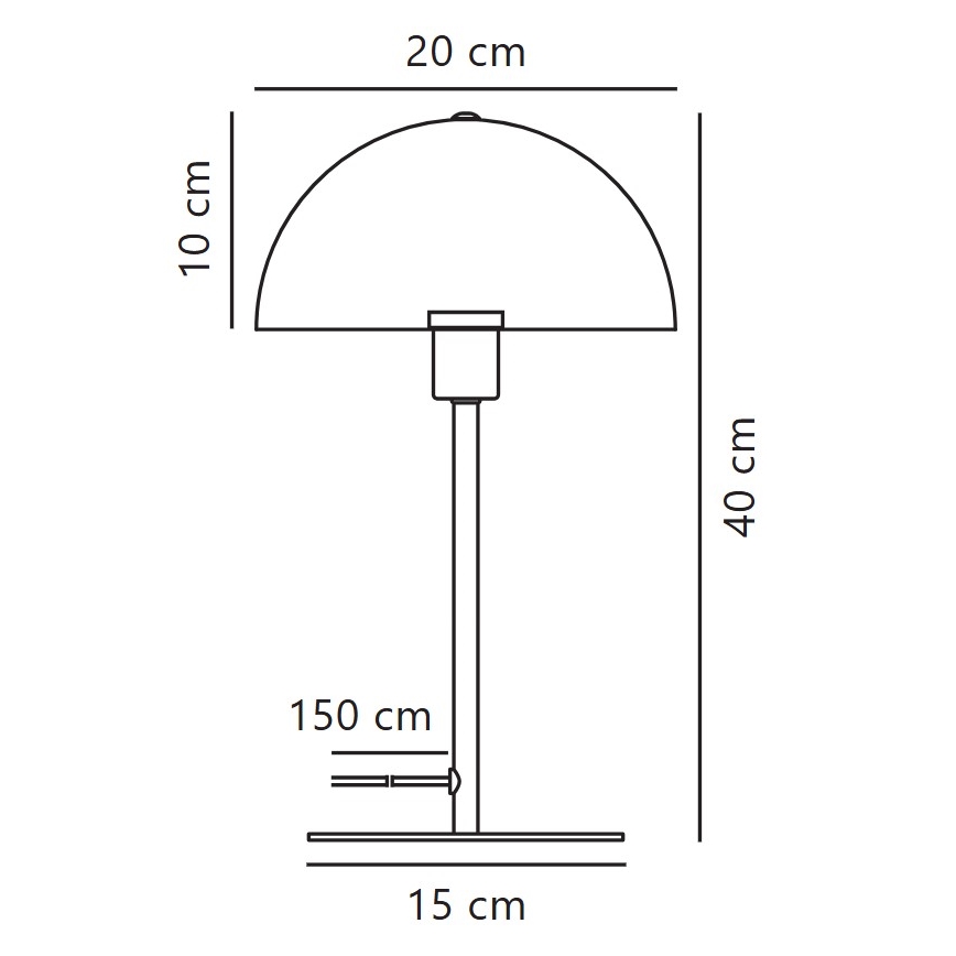 Nordlux - Namizna svetilka ELLEN 1xE14/40W/230V bela
