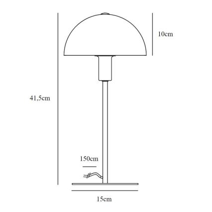 Nordlux - Namizna svetilka ELLEN 1xE14/40W/230V
