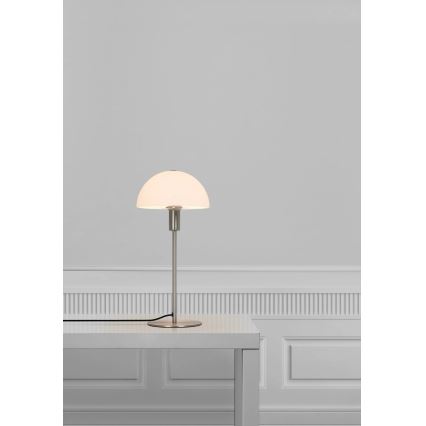 Nordlux - Namizna svetilka ELLEN 1xE14/40W/230V matni krom/bela