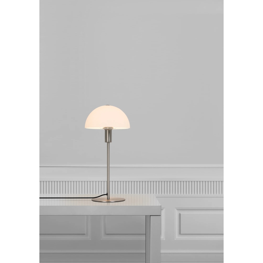Nordlux - Namizna svetilka ELLEN 1xE14/40W/230V matni krom/bela