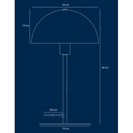 Nordlux - Namizna svetilka ELLEN 1xE14/40W/230V zlata/črna