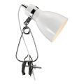 Nordlux - Namizna svetilka s sponko CYCLONE 1xE14/15W/230V bela