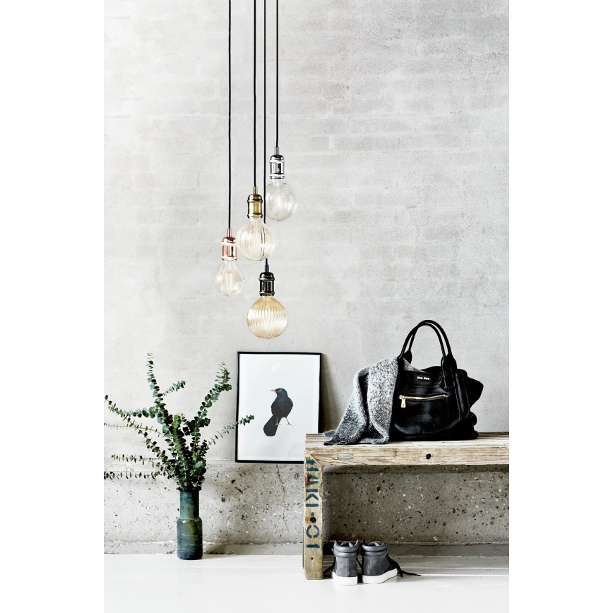 Nordlux - Napajalni kabel AVRA 1xE27/60W/230V črna