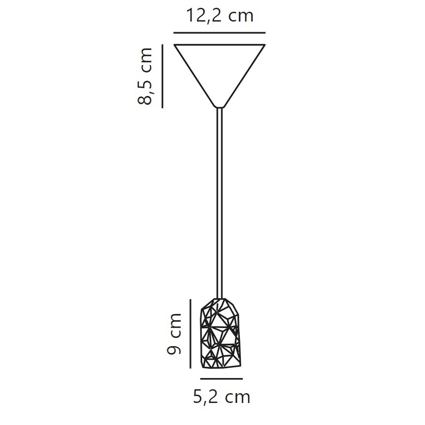 Nordlux - Napajalni kabel HANG 1xE27/40W/230V baker/črna