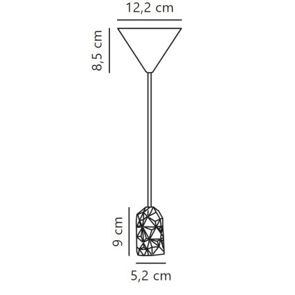 Nordlux - Napajalni kabel HANG 1xE27/40W/230V bela