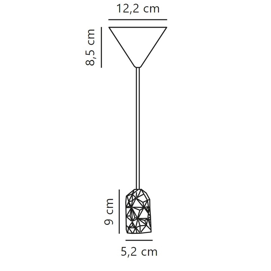 Nordlux - Napajalni kabel HANG 1xE27/40W/230V bela