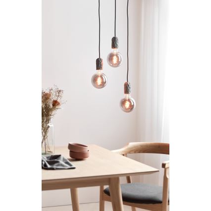 Nordlux - Napajalni kabel HANG 1xE27/40W/230V siva/črna