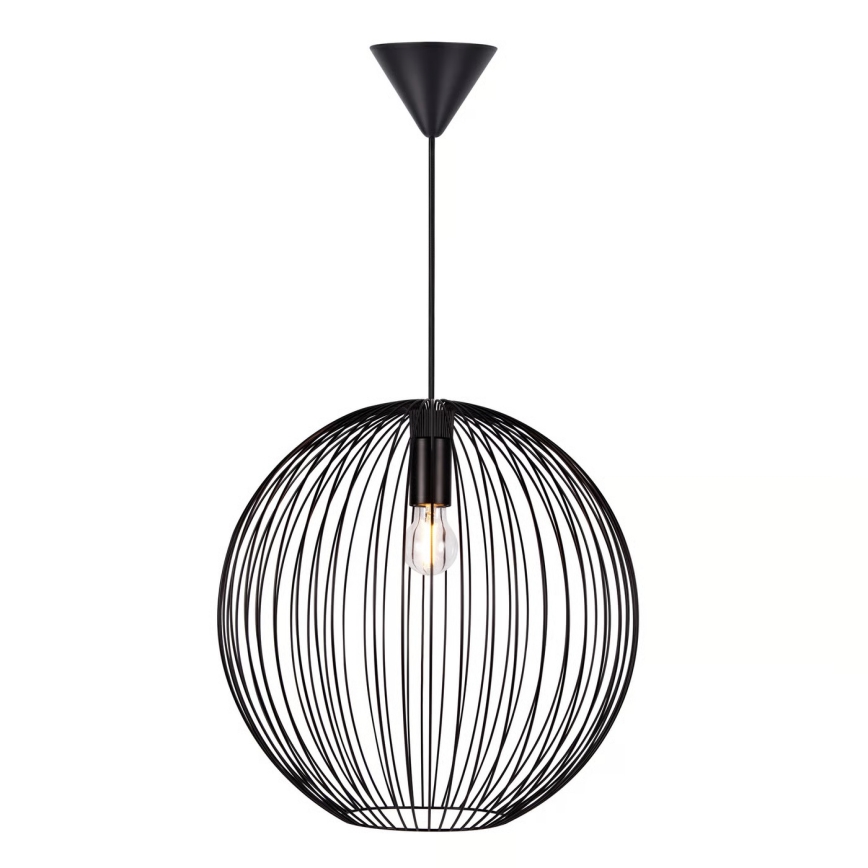 Nordlux - Obesna svetilka na kablu BERONI 1xE27/60W/230V črna