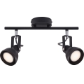 Nordlux - Reflektor ASLAK 2xGU10/35W/230V črna