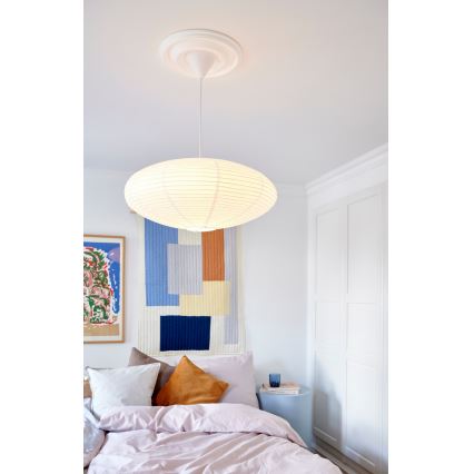 Nordlux - Senčnik za lestenec VILLO E27 pr. 60 cm bela