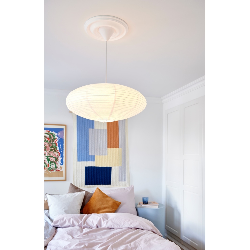 Nordlux - Senčnik za lestenec VILLO E27 pr. 60 cm bela