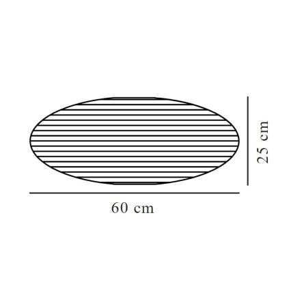 Nordlux - Senčnik za lestenec VILLO E27 pr. 60 cm rjava