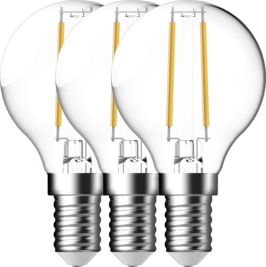 Nordlux - SET 3x LED Žarnica FILAMENT G45 E14/4W/230V 4000K