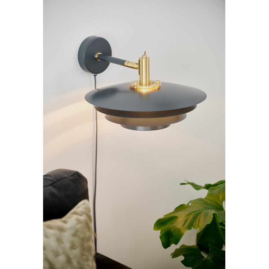Nordlux - Stenska svetilka BRETAGNE 1xG9/25W/230V antracit