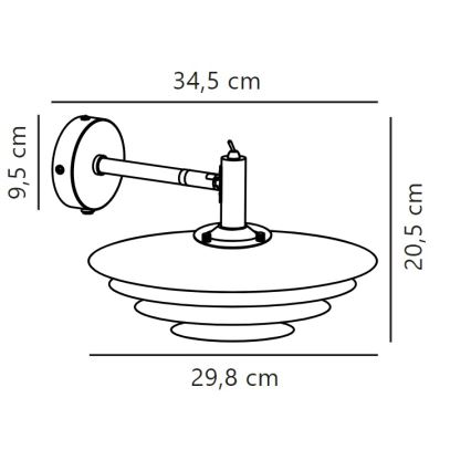 Nordlux - Stenska svetilka BRETAGNE 1xG9/25W/230V antracit