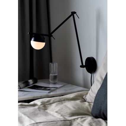 Nordlux - Stenska svetilka CONTINA 1xG9/5W/230V črna