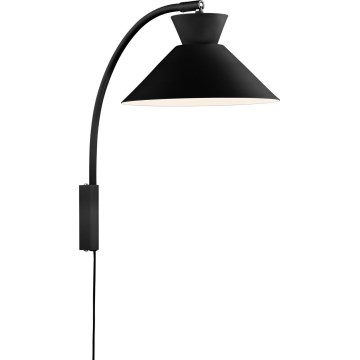 Nordlux - Stenska svetilka DIAL 1xE27/40W/230V črna