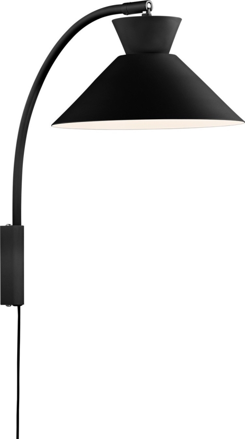 Nordlux - Stenska svetilka DIAL 1xE27/40W/230V črna