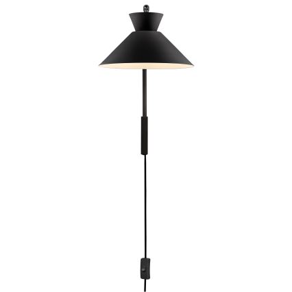 Nordlux - Stenska svetilka DIAL 1xE27/40W/230V črna
