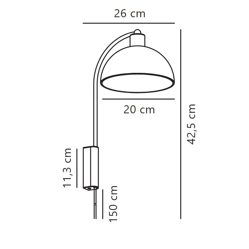 Nordlux - Stenska svetilka ELLEN 1xE14/40W/230V bela