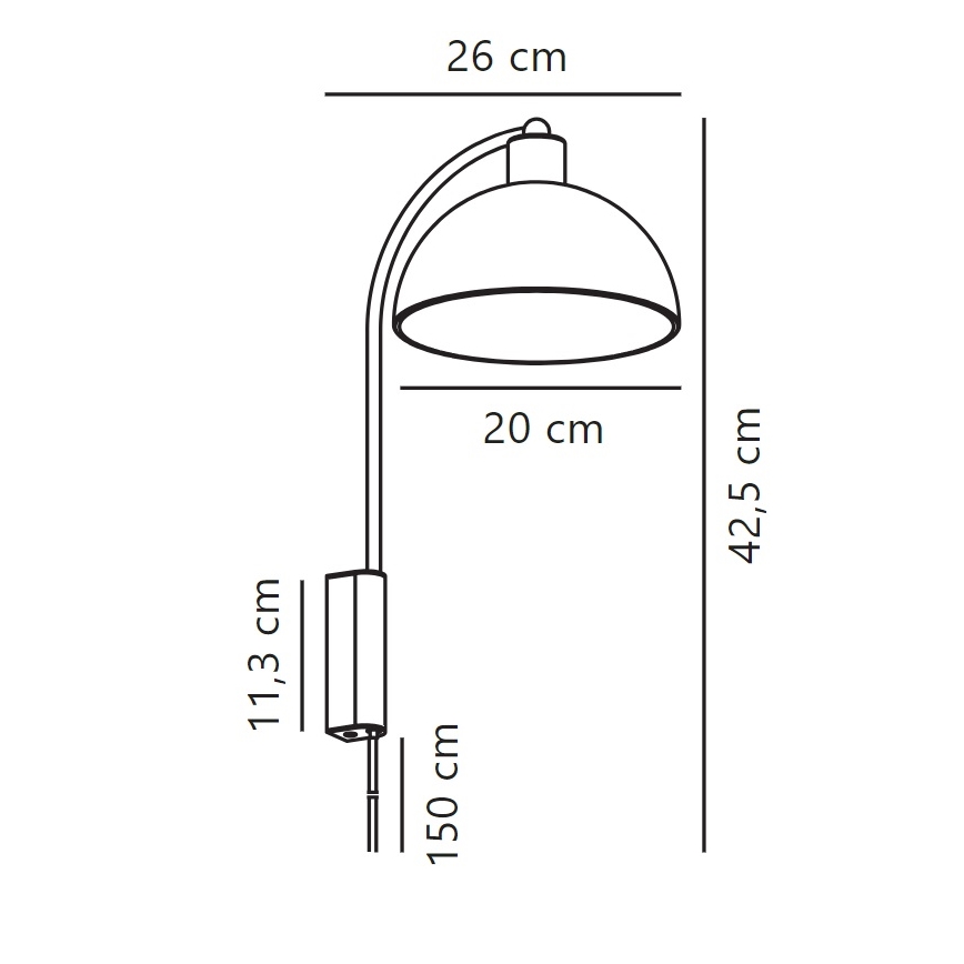Nordlux - Stenska svetilka ELLEN 1xE14/40W/230V sijajni krom