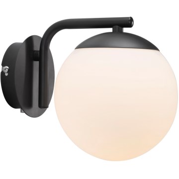 Nordlux - Stenska svetilka GRANT 1xE14/40W/230V črna