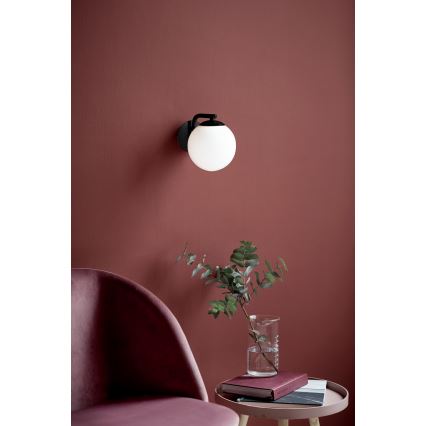 Nordlux - Stenska svetilka GRANT 1xE14/40W/230V črna