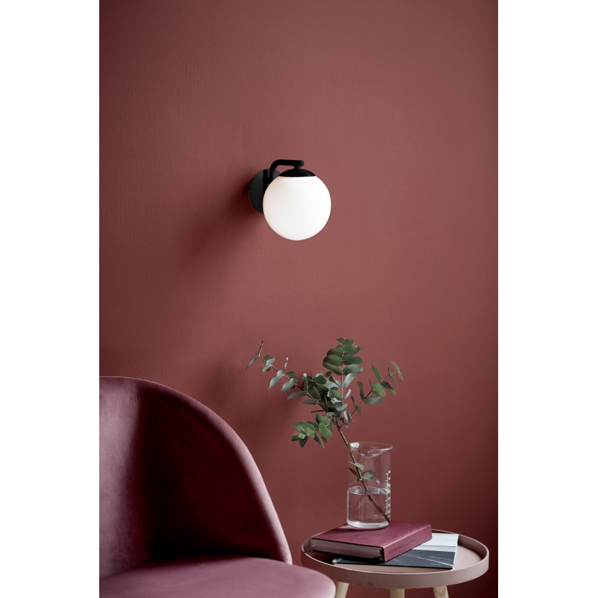 Nordlux - Stenska svetilka GRANT 1xE14/40W/230V črna