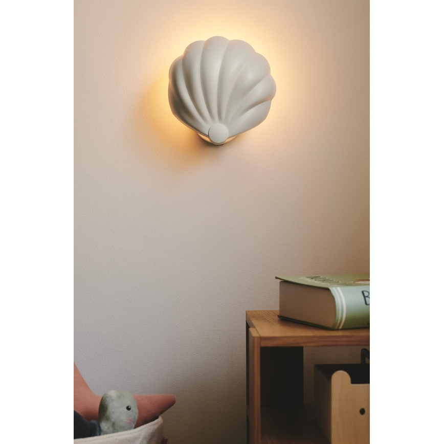 Nordlux - Stenska svetilka KONCHI 1xE14/25W/230V bela