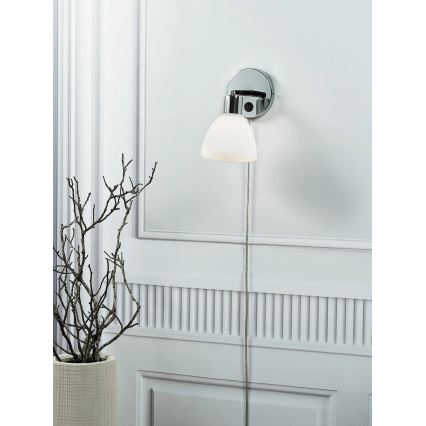 Nordlux - Stenska svetilka RAY 1xE14/25W/230V bela
