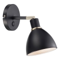 Nordlux - Stenska svetilka RAY 1xE14/25W/230V črna