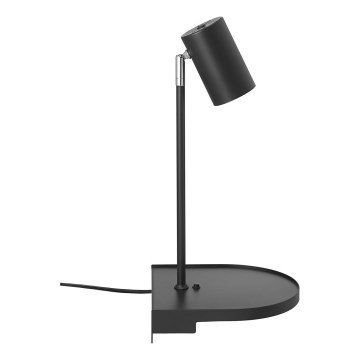 Nordlux - Stenska svetilka s polico CODY 1xGU10/15W/230V črna