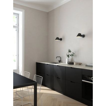Nordlux - Stenska svetilka STAY 1xE27/60W/230V črna