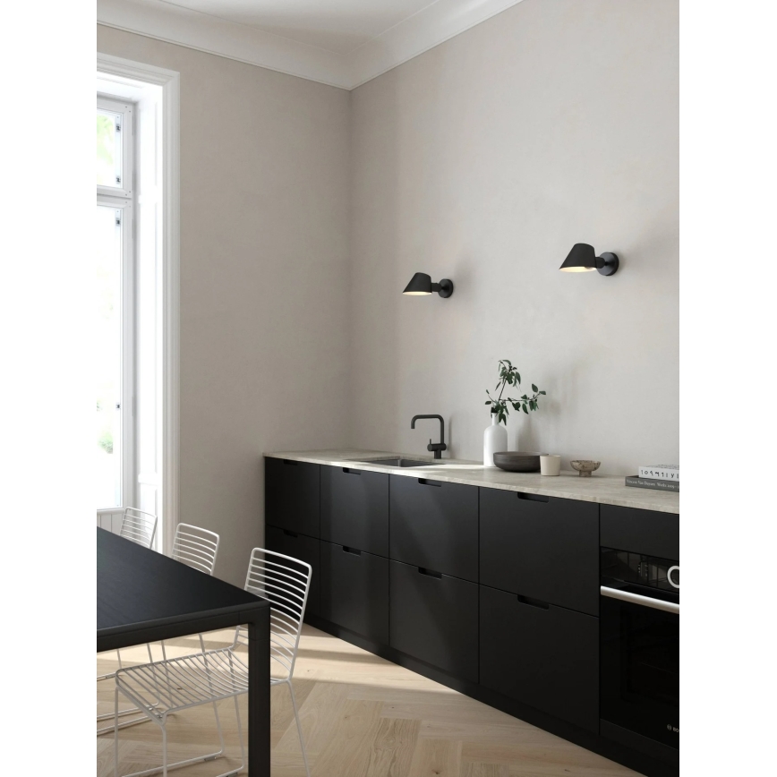 Nordlux - Stenska svetilka STAY 1xE27/60W/230V črna