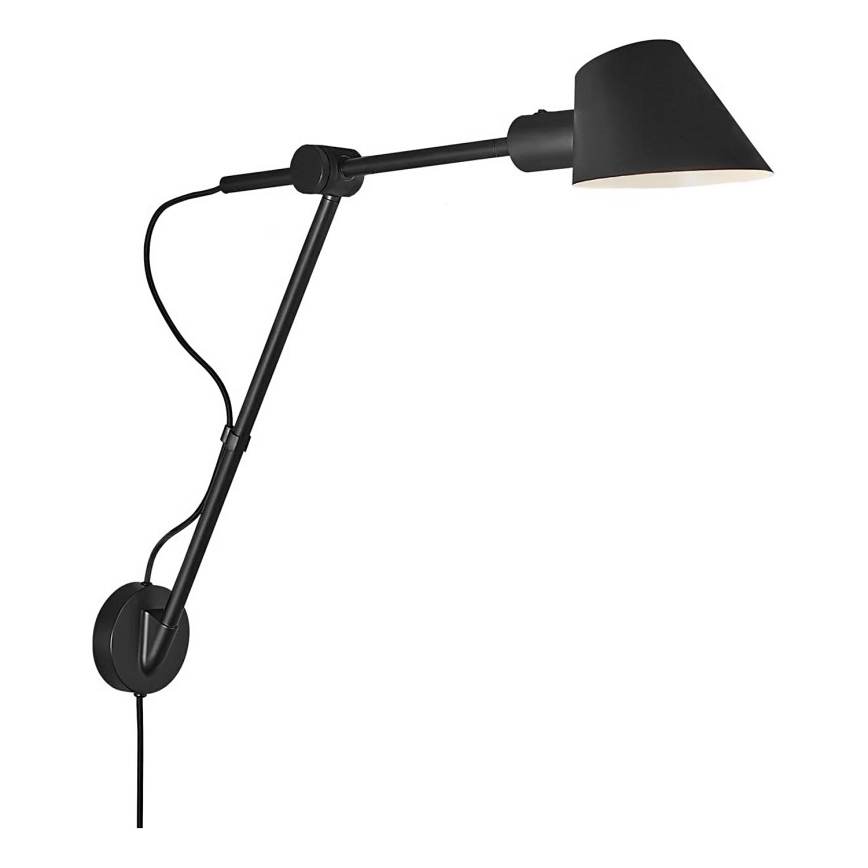 Nordlux - Stenska svetilka STAY 1xE27/60W/230V črna